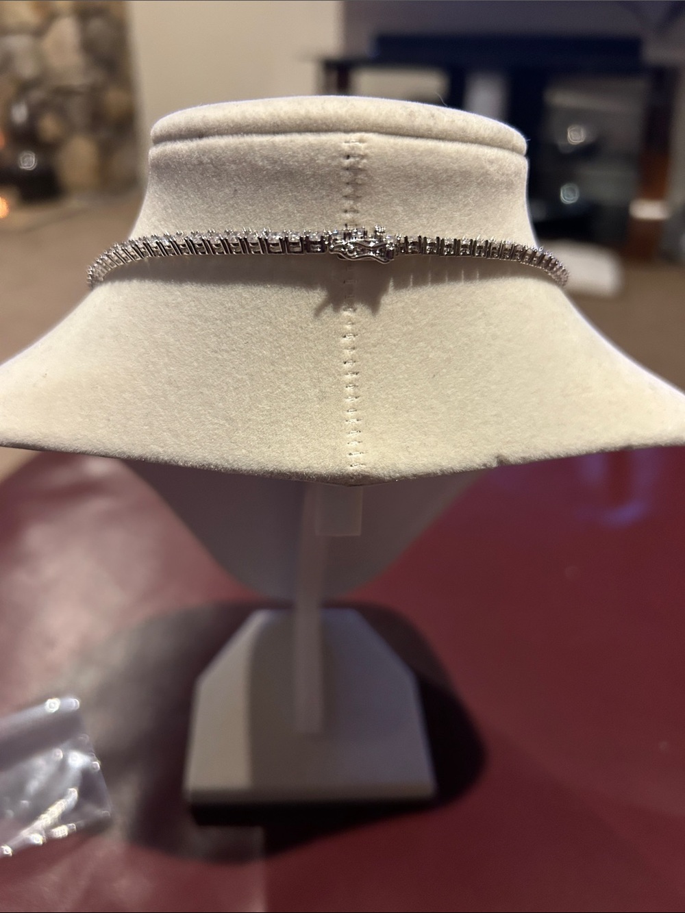 Classic 14k White Gold Plated 3MM CZ Tennis Necklace - 17” & Secure Safety Clasp - Picture 8 of 8
